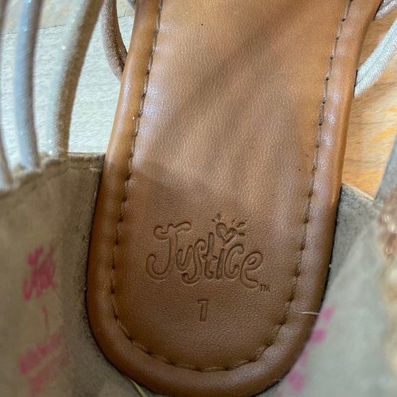 🌺 JUSTICE Metallic Rope Gladiator Sandals - Picture 9 of 10